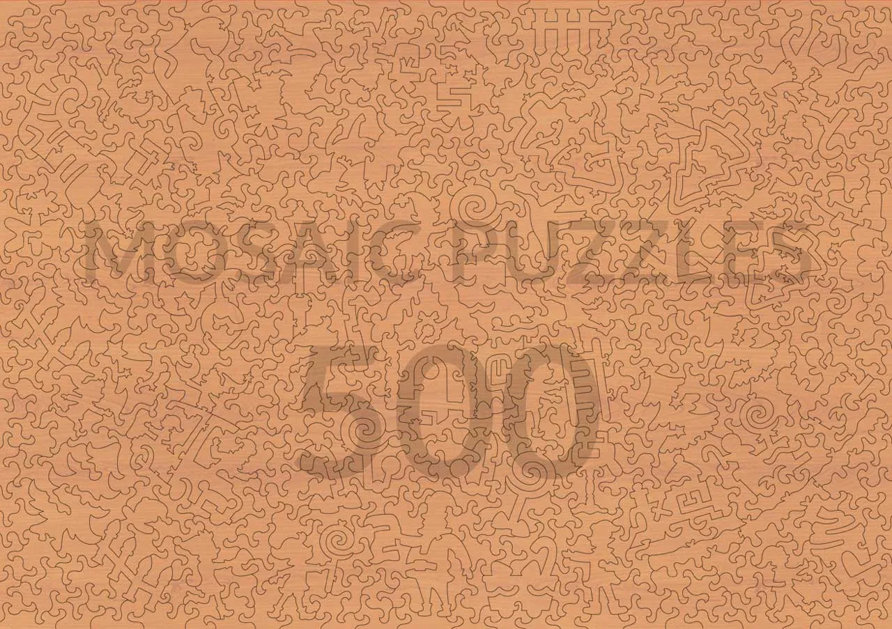 Mosaic Puzzles Home for a Snowy Christmas puzzle lemn 500 piese