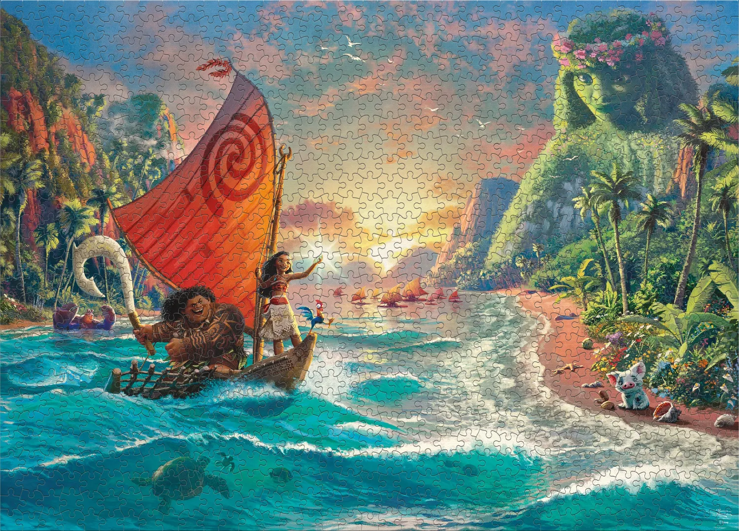 Ceaco Thomas Kinkade Moana puzzle 1000 piese rasarit