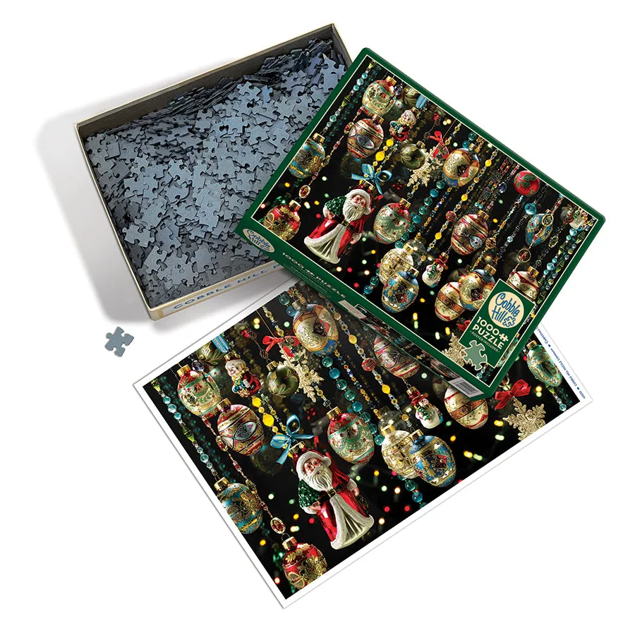 Cobble Hill Christmas Ornaments puzzle 1000 piese Crăciun