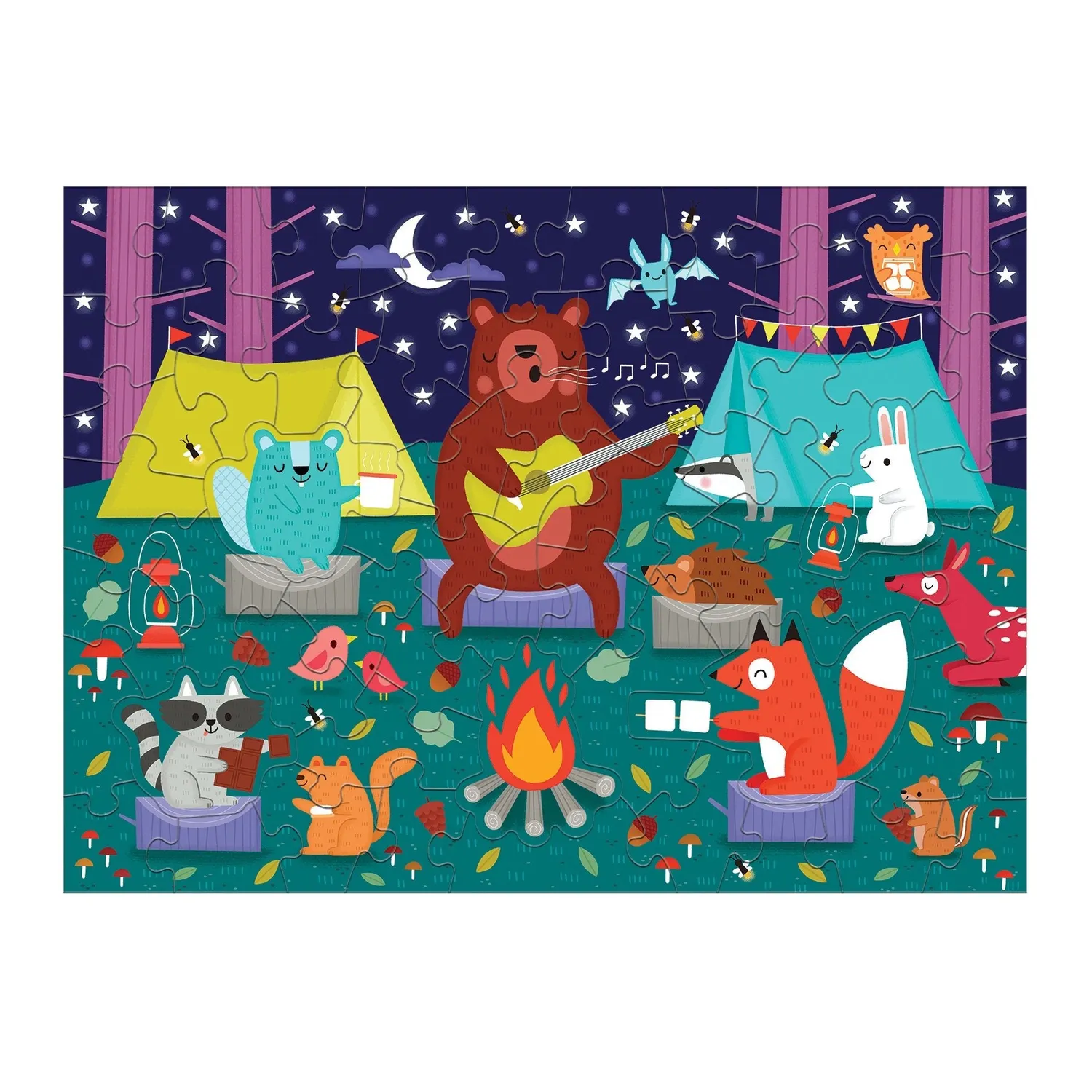 Mudpuppy Campfire Friends puzzle parfumat 60 piese
