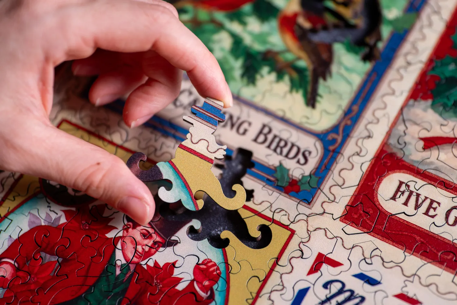 Mosaic Puzzles Twelve Days of Christmas puzzle lemn 500 piese