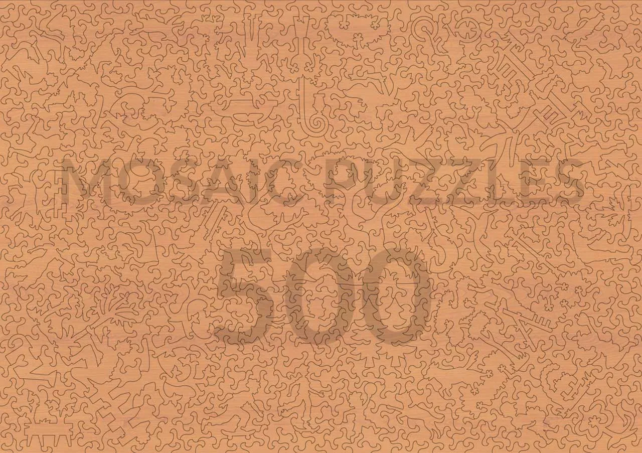 Mosaic Puzzles Autumn Tree puzzle 1000 piese lemn