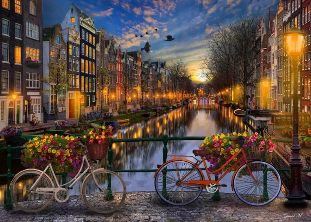 Mosaic Puzzles Love in Amsterdam puzzle lemn 500 piese