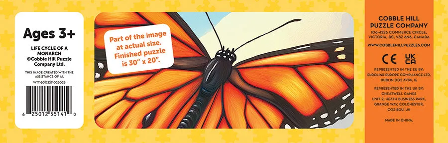 Cobble Hill Life Cycle of a Monarch puzzle podea 35 piese