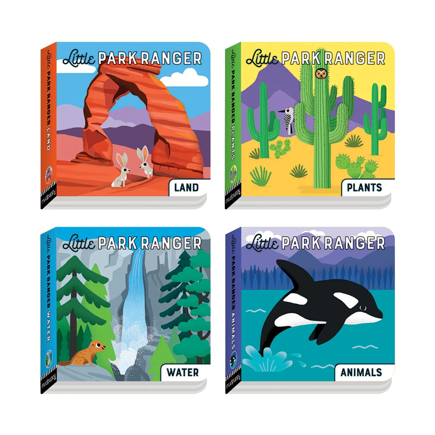 Mudpuppy Little Park Ranger set 4 cărți cartonate parcuri