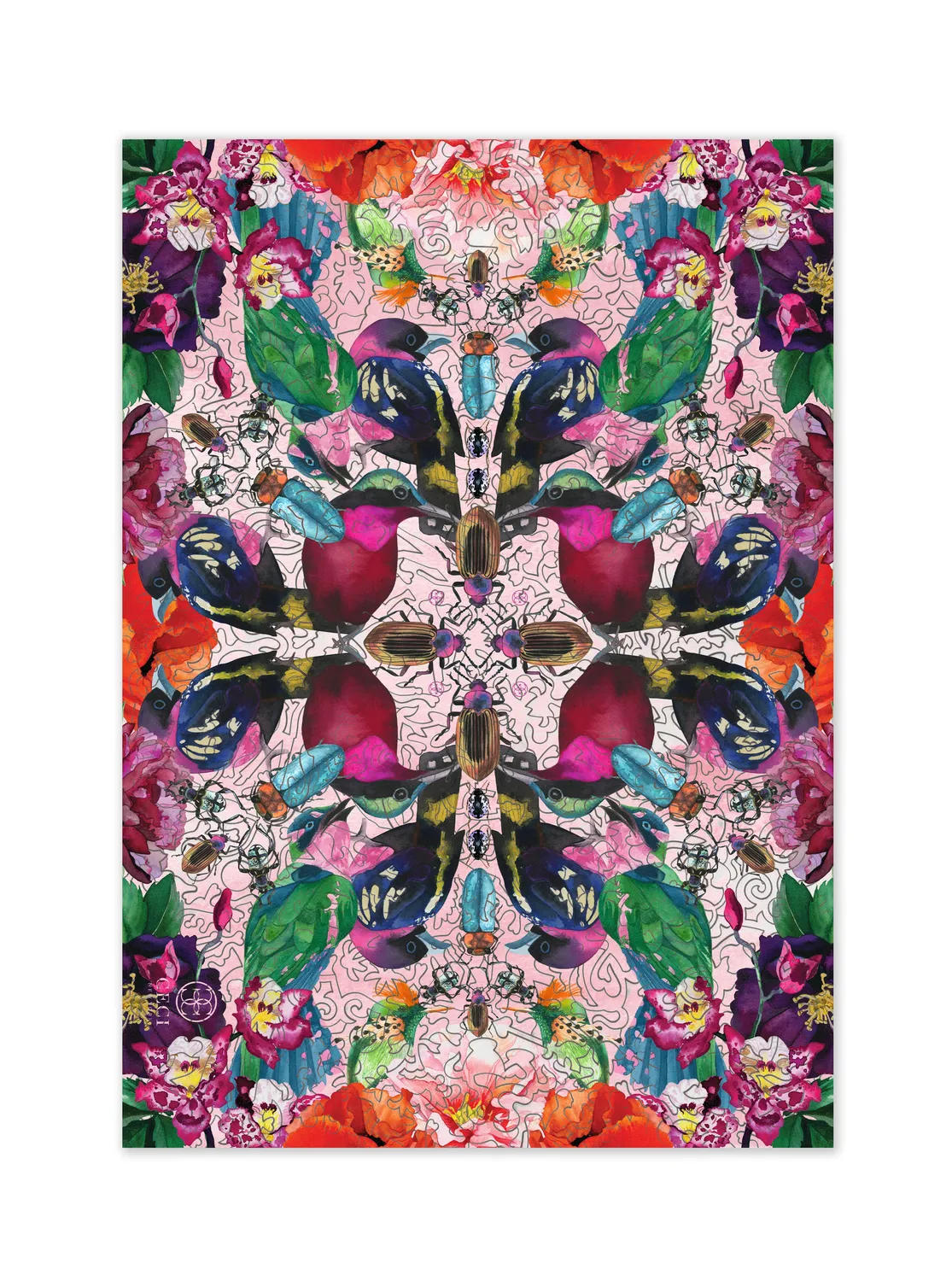 Mosaic Puzzles Jewel Kaleidoscope puzzle lemn 500 piese flori