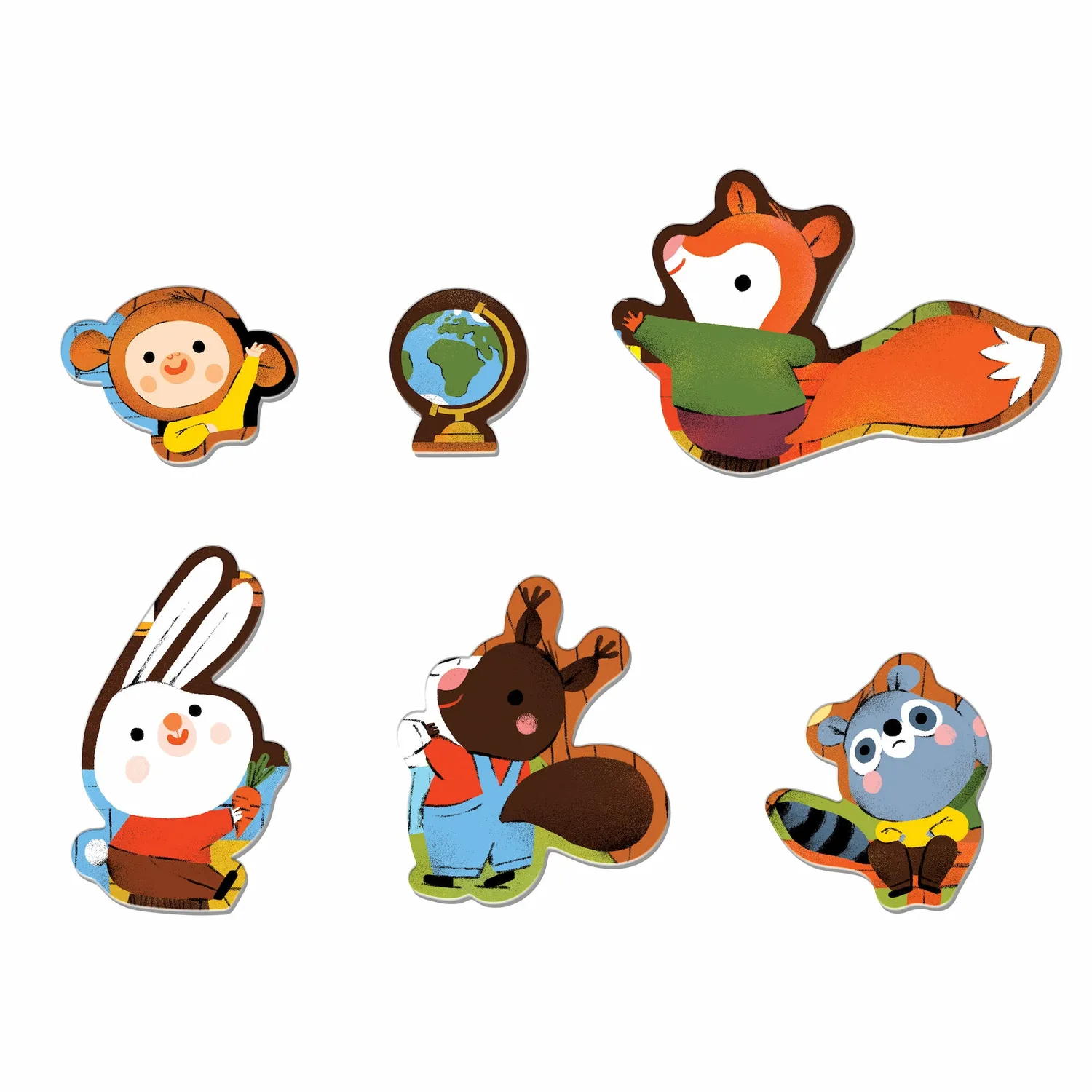 Mudpuppy Forest School puzzle podea 25 piese forme