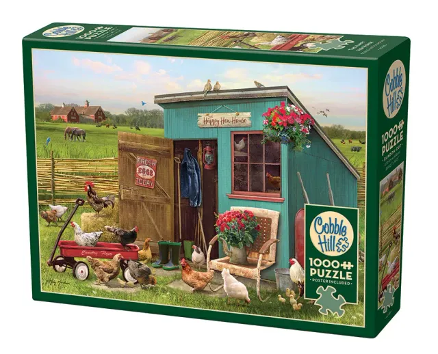 Cobble Hill The Happy Hen House puzzle 1000 piese gaini