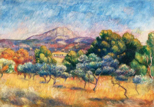 Mosaic Puzzles Montagne Sainte-Victoire puzzle lemn 500 piese