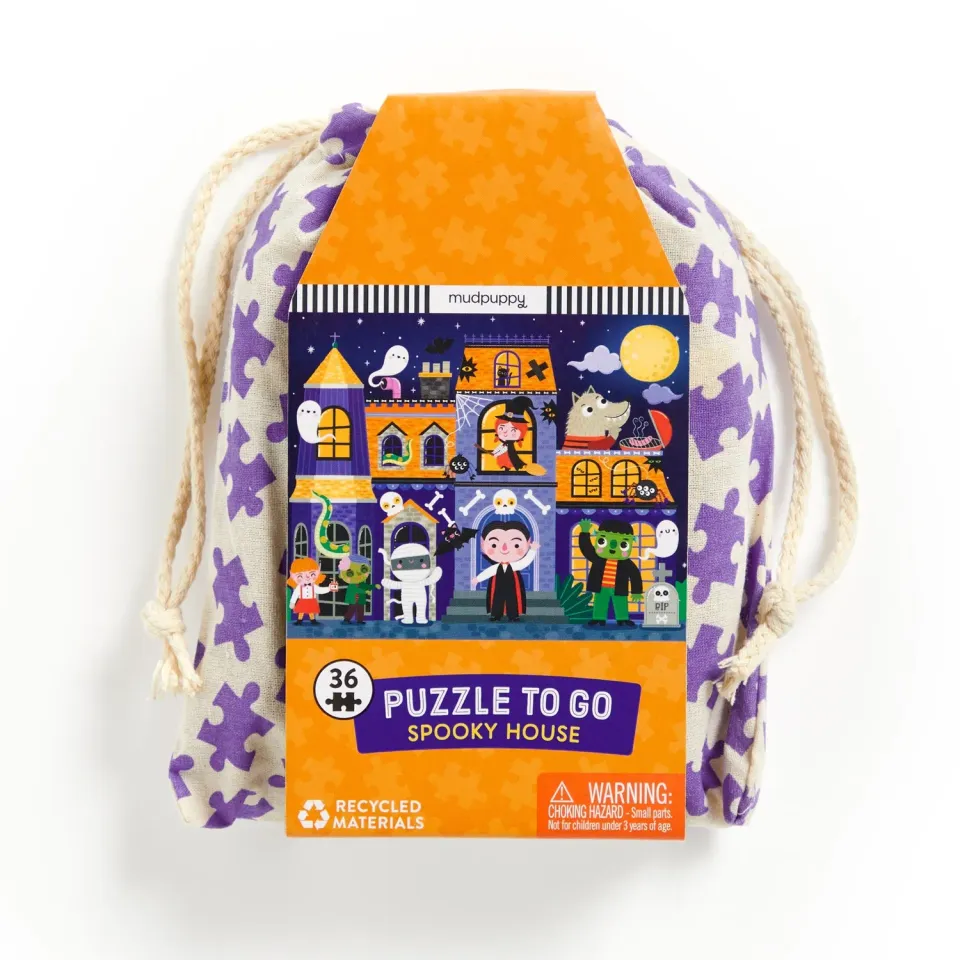 Mudpuppy Spooky House puzzle 36 piese 30x23 cm