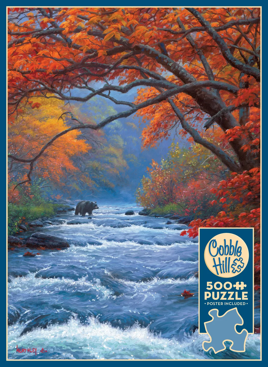 Cobble Hill Headed Home puzzle 500 piese urs toamna