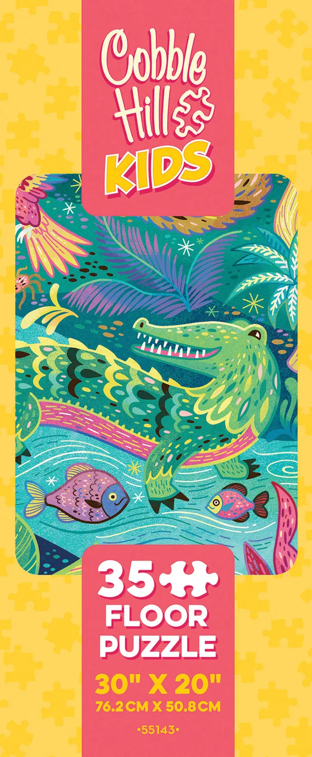 Cobble Hill In the Rainforest puzzle podea 35 piese animale