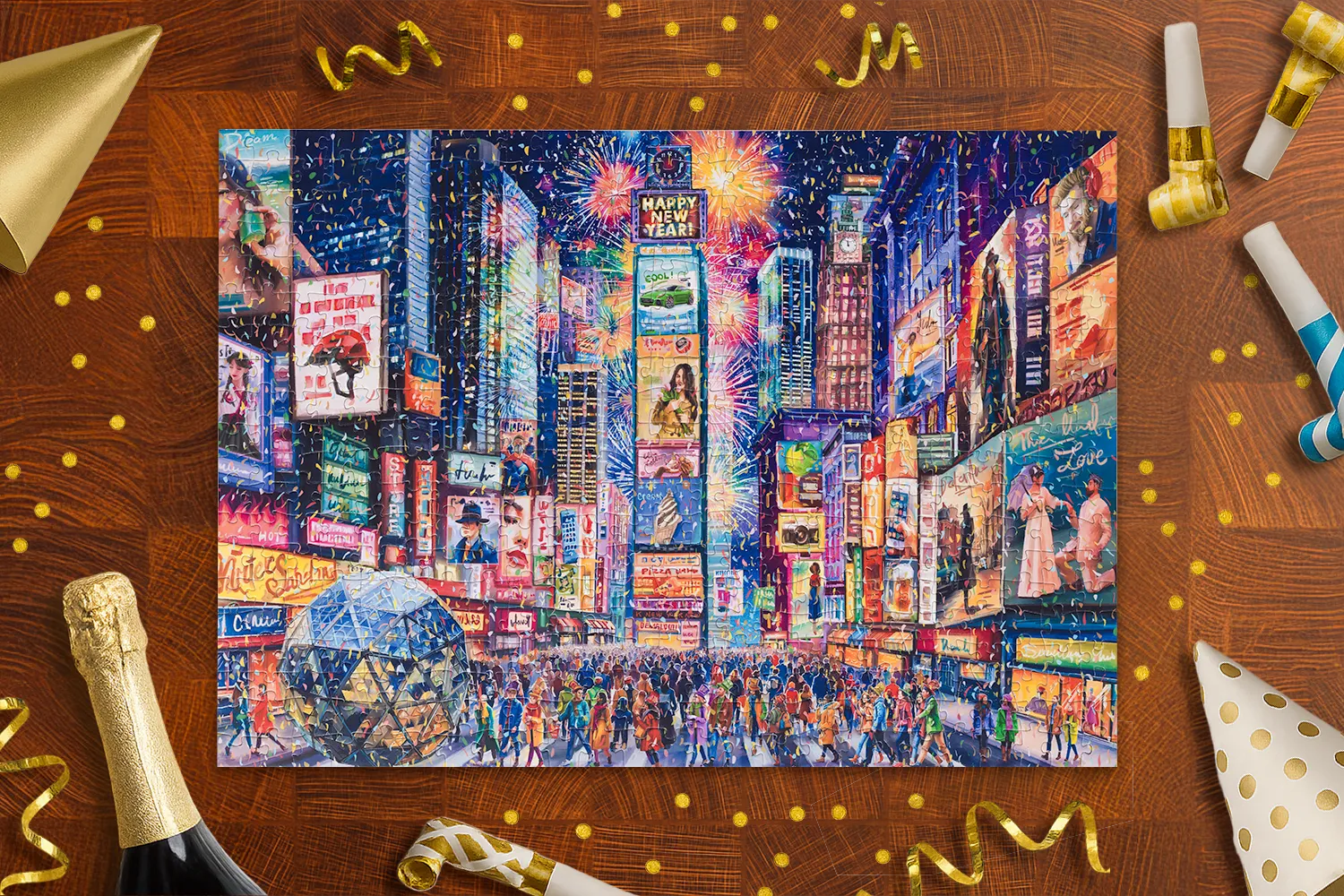 Mosaic Traditions Times Square puzzle carton 500 piese