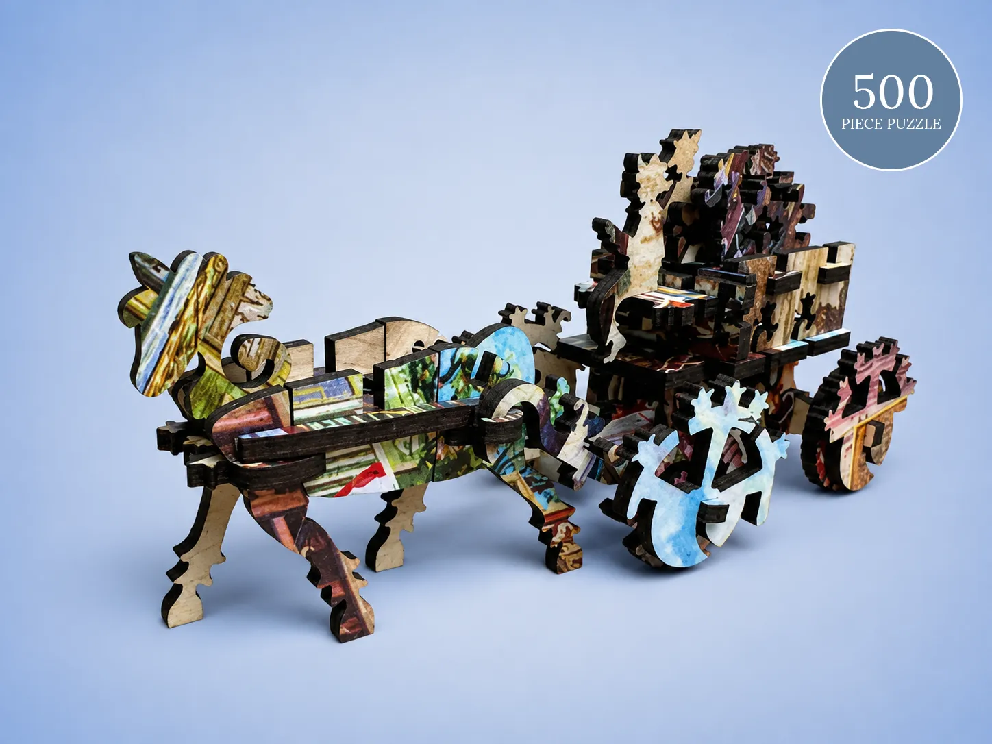 Mosaic Puzzles Heritage 3D High Noon Dodge City puzzle lemn 500 piese