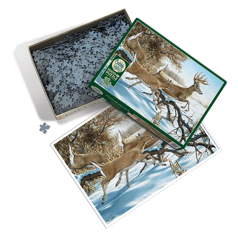 Cobble Hill Breaking Cover puzzle 1000 piese cerbi