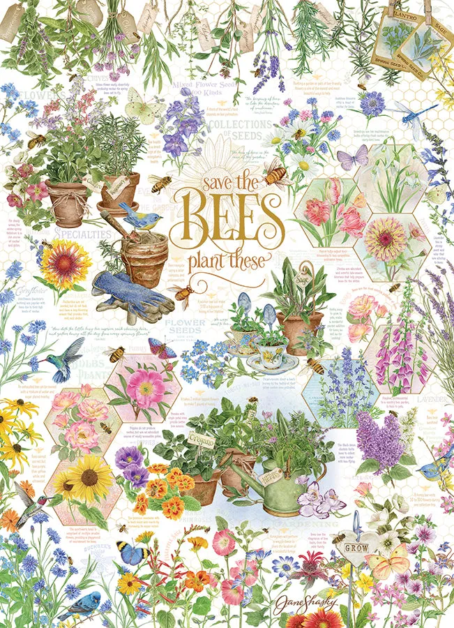 Cobble Hill Save the Bees puzzle 1000 piese albine