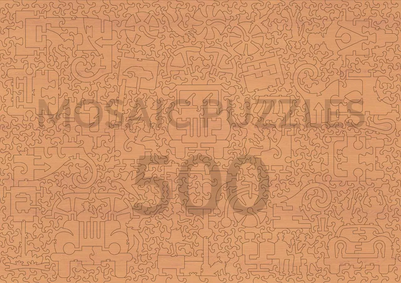 Mosaic Collector's Garage puzzle lemn 500 piese 3D