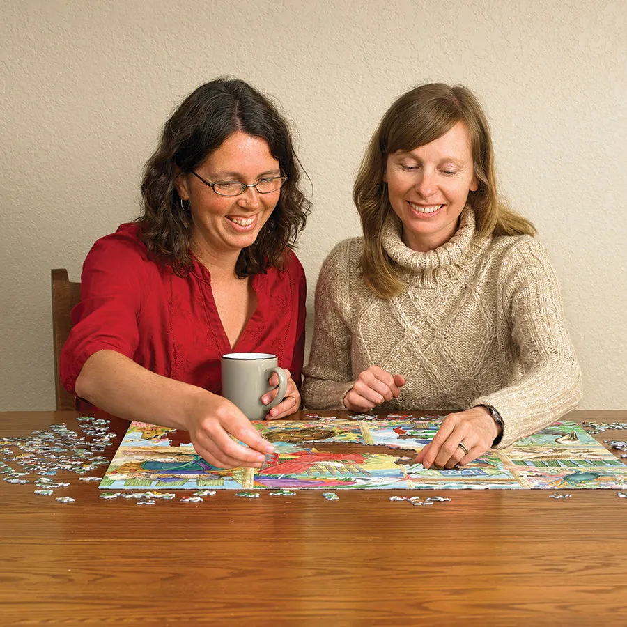 Cobble Hill Day at the Beach puzzle 500 piese colaj marin