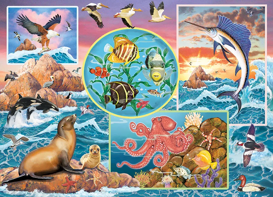Cobble Hill Ocean Magic puzzle familie 350 piese ocean