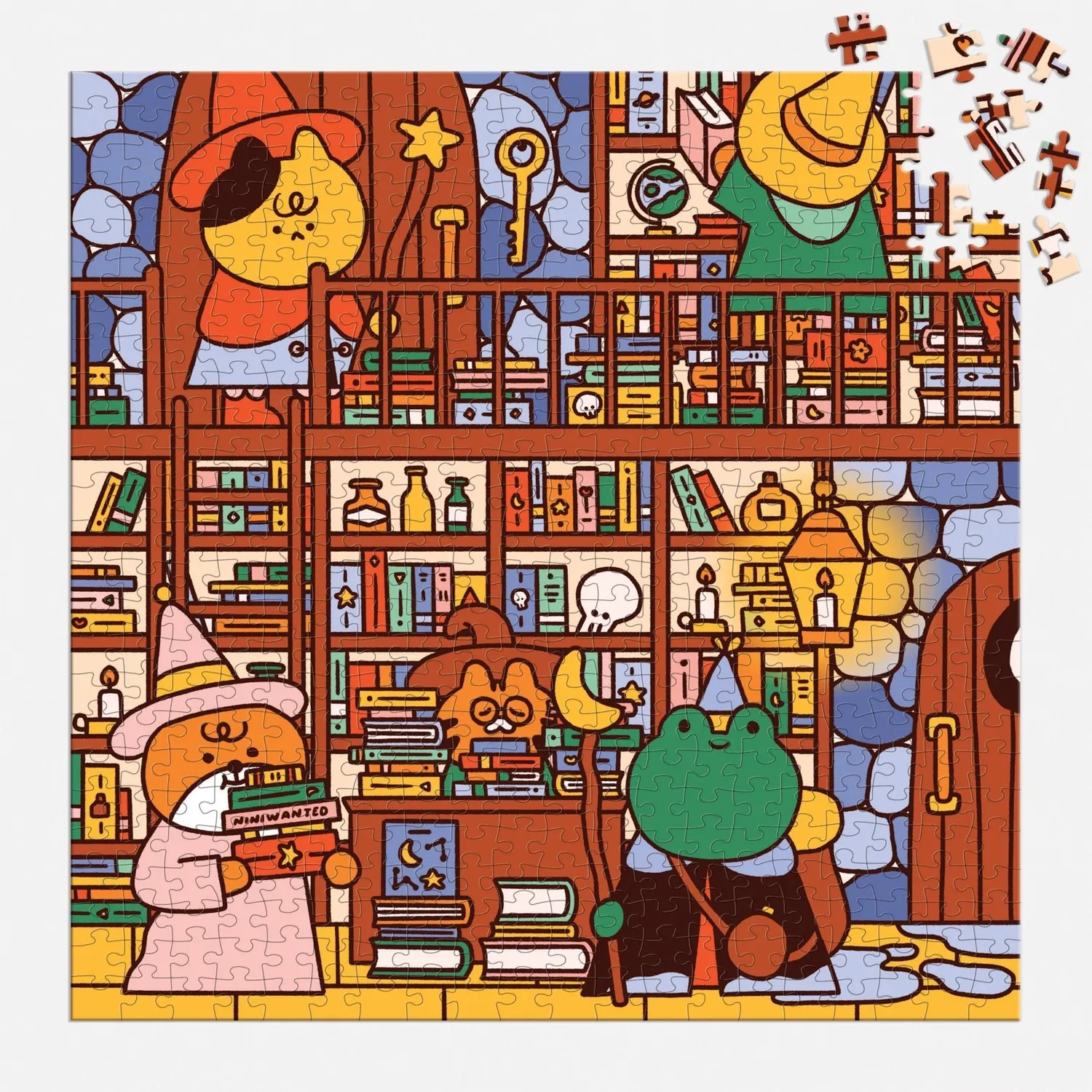 Mudpuppy The Wizard's Library puzzle 500 piese 51x51 cm