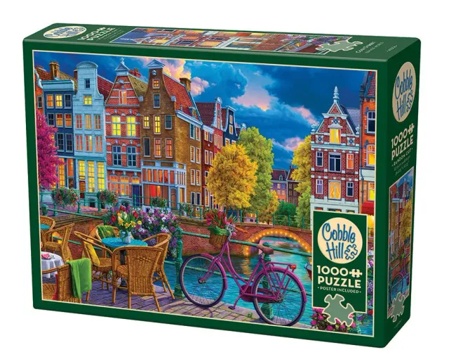 Cobble Hill Cozy Street puzzle 1000 piese seara