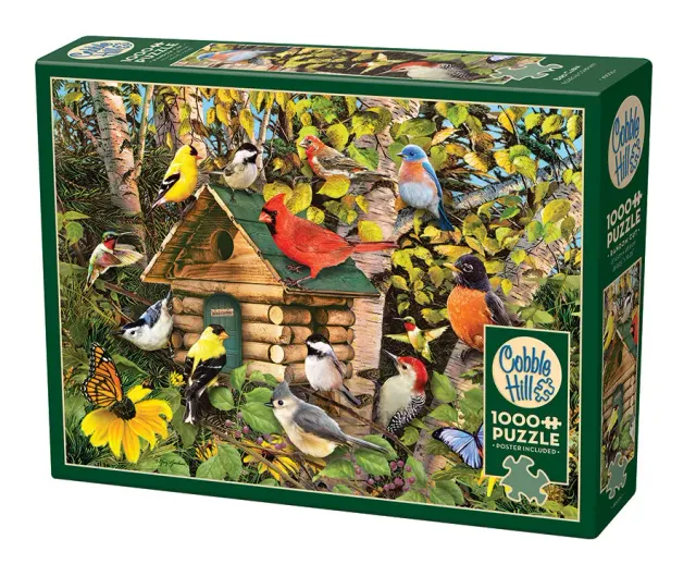 Cobble Hill Bird Cabin 40006 puzzle 1000 piese natură