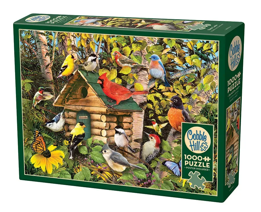 Cobble Hill Bird Cabin 40006 puzzle 1000 piese natură