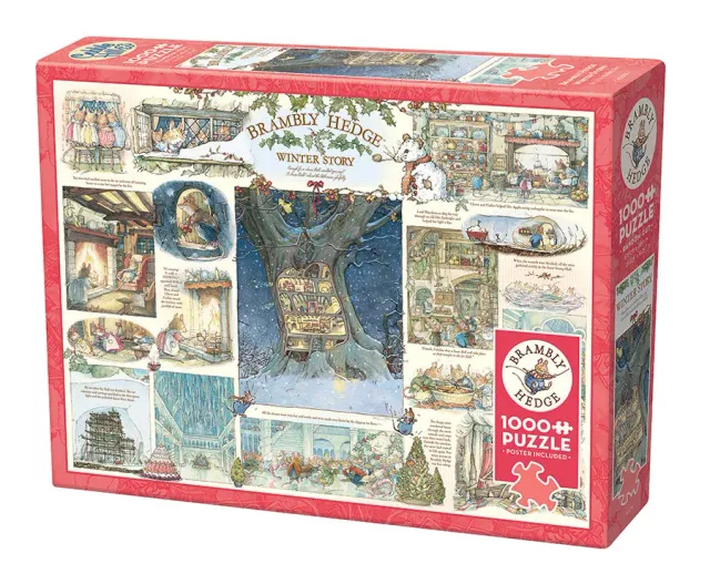 Cobble Hill Brambly Hedge Winter Story puzzle 1000 piese iarnă