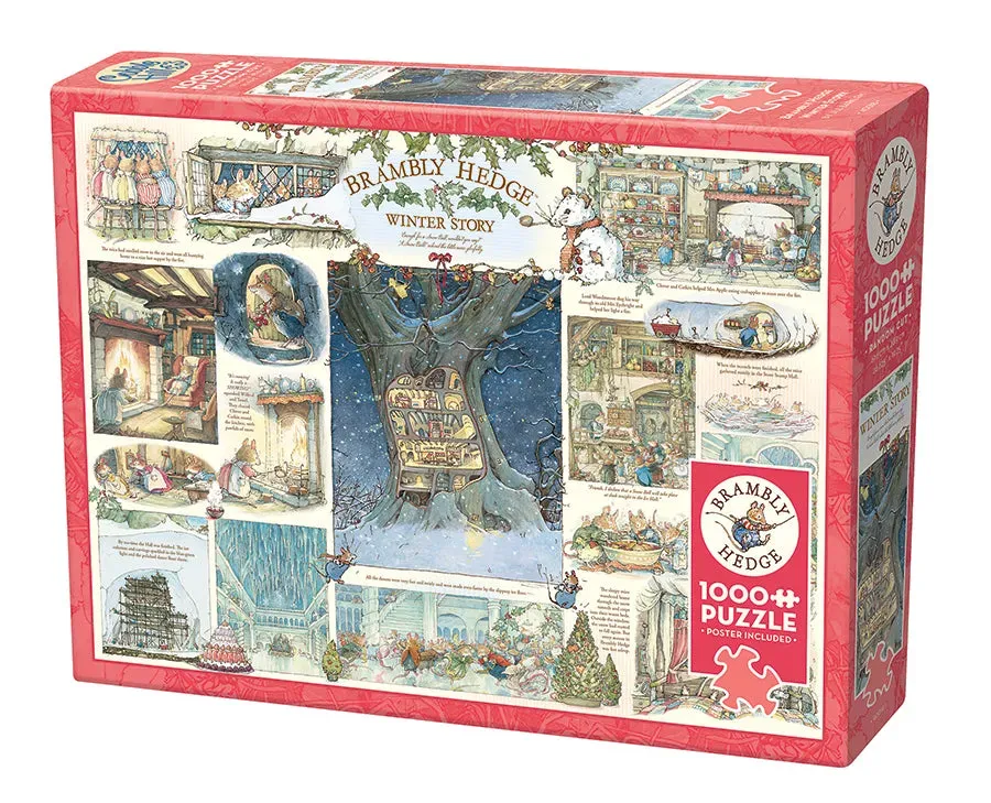 Cobble Hill Brambly Hedge Winter Story puzzle 1000 piese iarnă