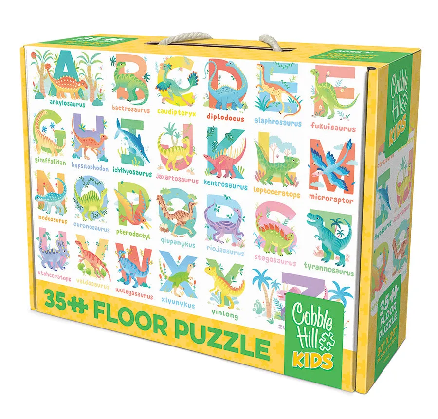 Cobble Hill Dinosaur Alphabet puzzle podea 35 piese dinozauri