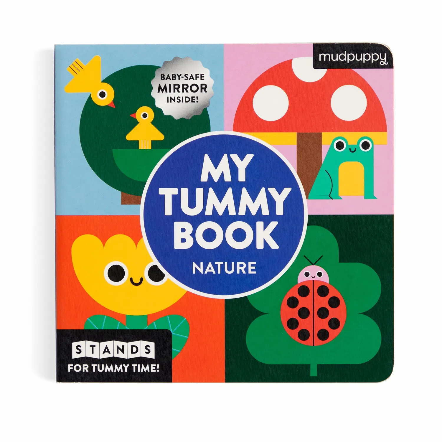Mudpuppy Nature My Tummy Book carte bebeluși cu oglindă
