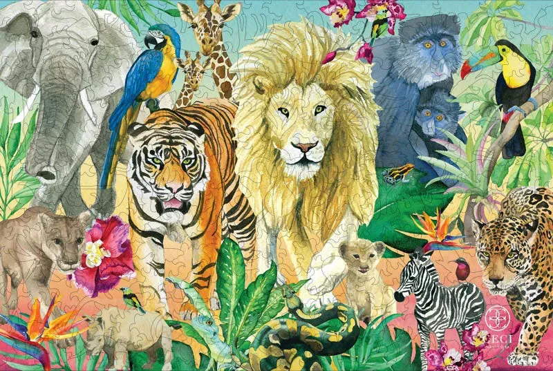 Mosaic Puzzles Wild Animals puzzle lemn 250 piese copii
