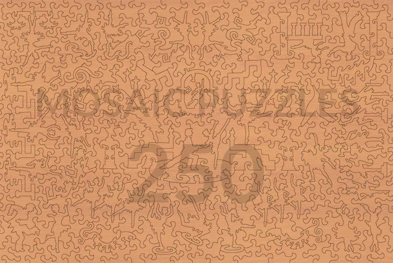 Mosaic Puzzles Degas Repetitia Baletului puzzle lemn 500 piese