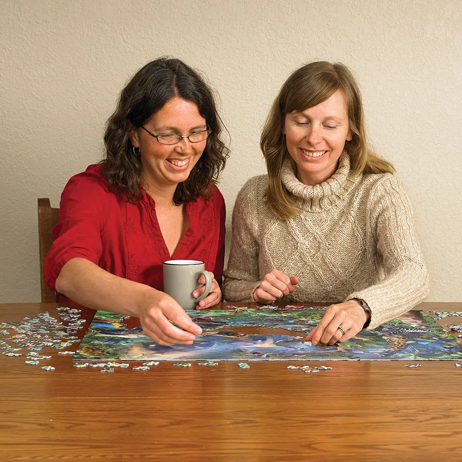 Cobble Hill Into the Jungle puzzle 1000 piese animale
