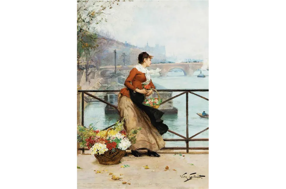 Mosaic Puzzles Flower Vendor Paris puzzle lemn 500 piese flori