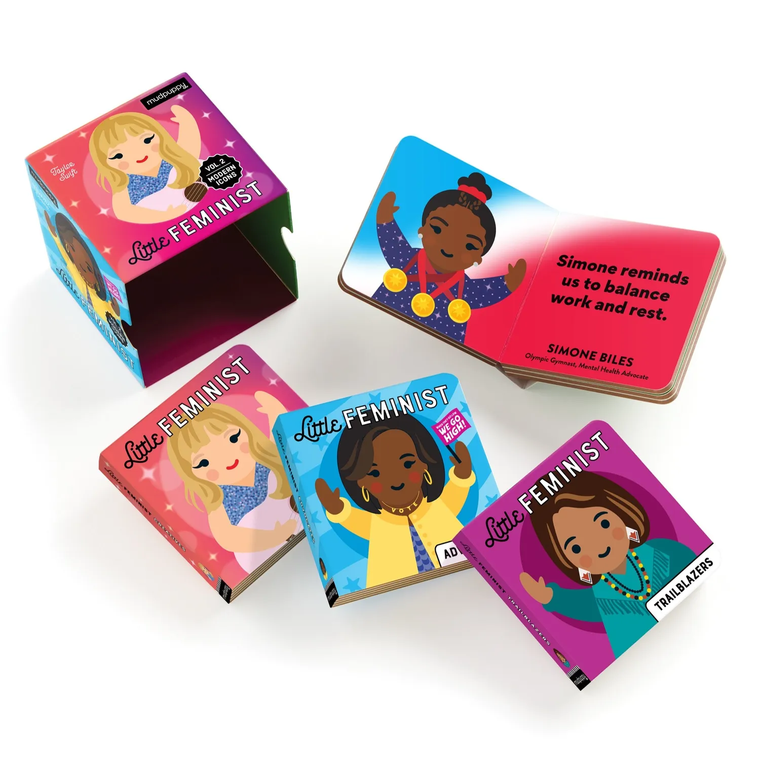 Mudpuppy Little Feminist Modern Icons set 4 cărți board