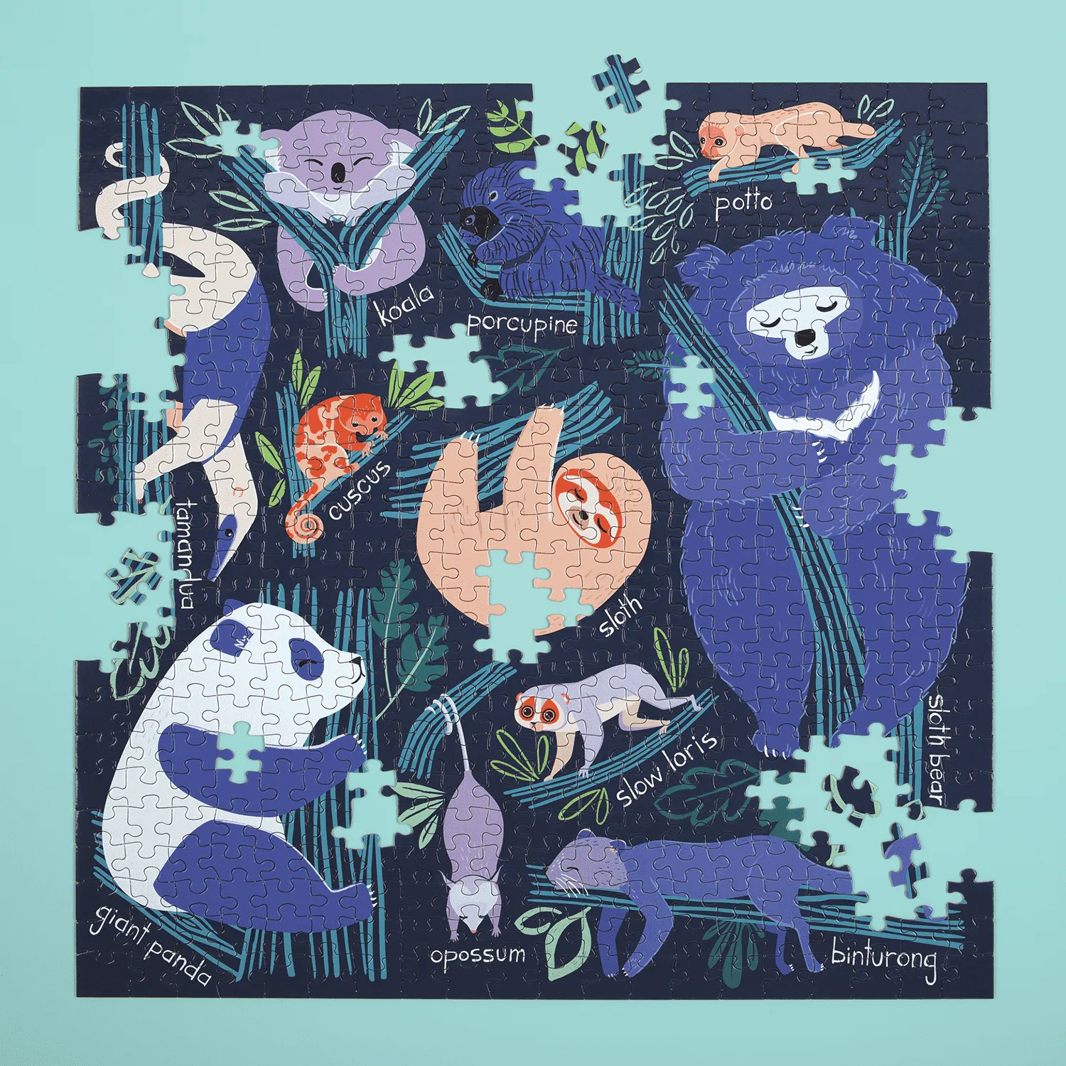 Mudpuppy Tree-dwelling Slowpokes puzzle 500 piese 51x51 cm