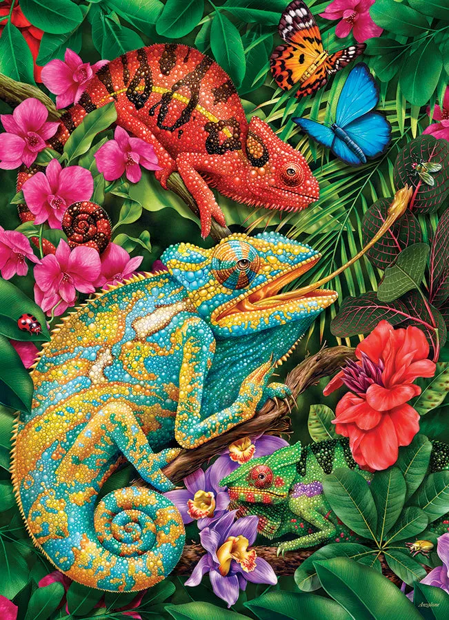 Cobble Hill Karma Chameleon puzzle 1000 piese jungla