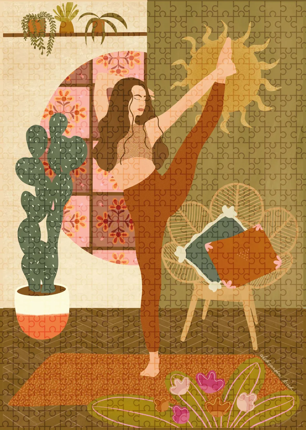 Muno Puzzle puzzle 1000 piese Lift Me Up yoga
