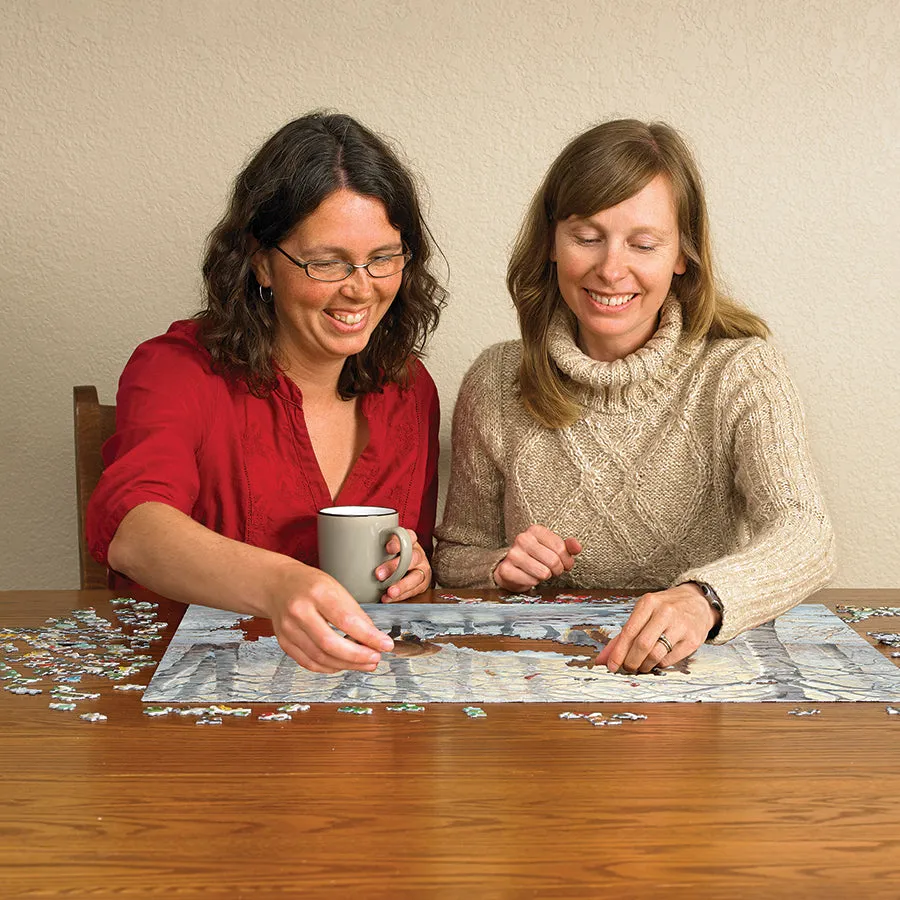 Cobble Hill Winter Trio puzzle 1000 piese iarnă