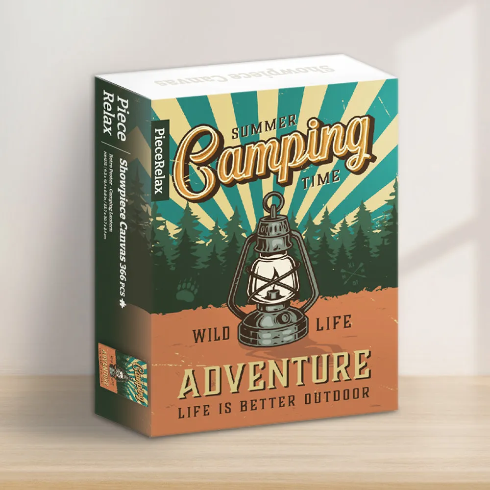 PieceRelax Puzzle Canvas Retro Poster Camping Lantern HN1275 puzzle