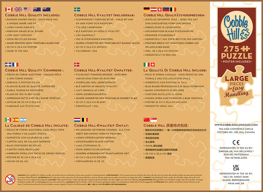 Cobble Hill Easy Handling Puppy Lattes puzzle 275 piese căței