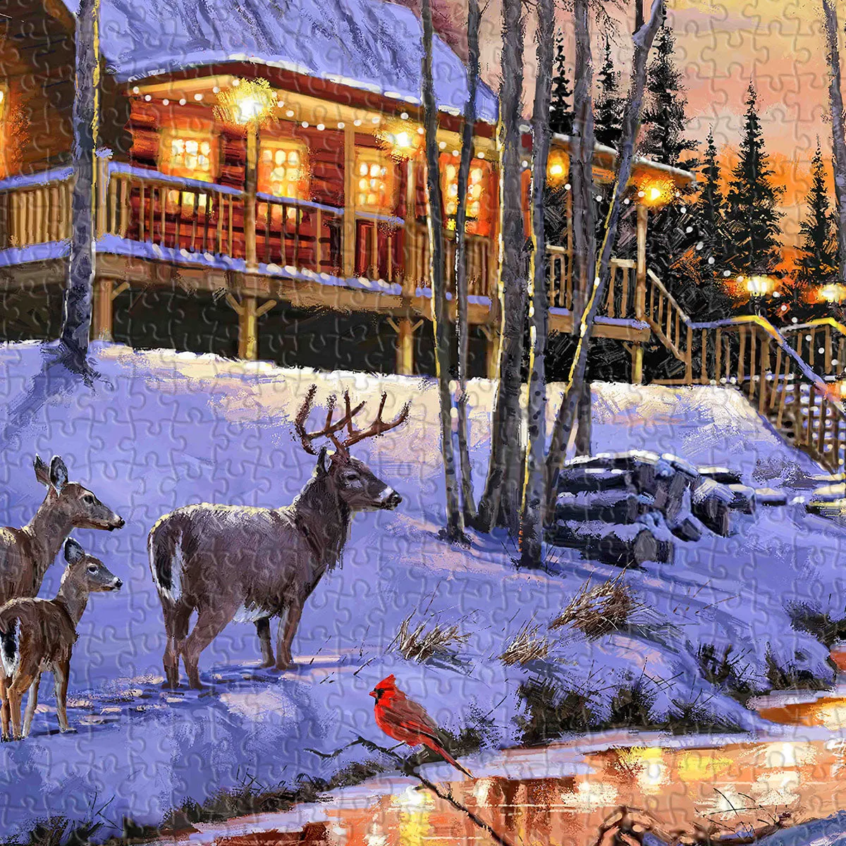 PieceRelax Winter in the Woods U1214 puzzle 1000 piese
