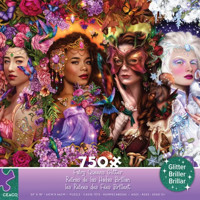 Ceaco Fairy Queens puzzle 750 piese glitter