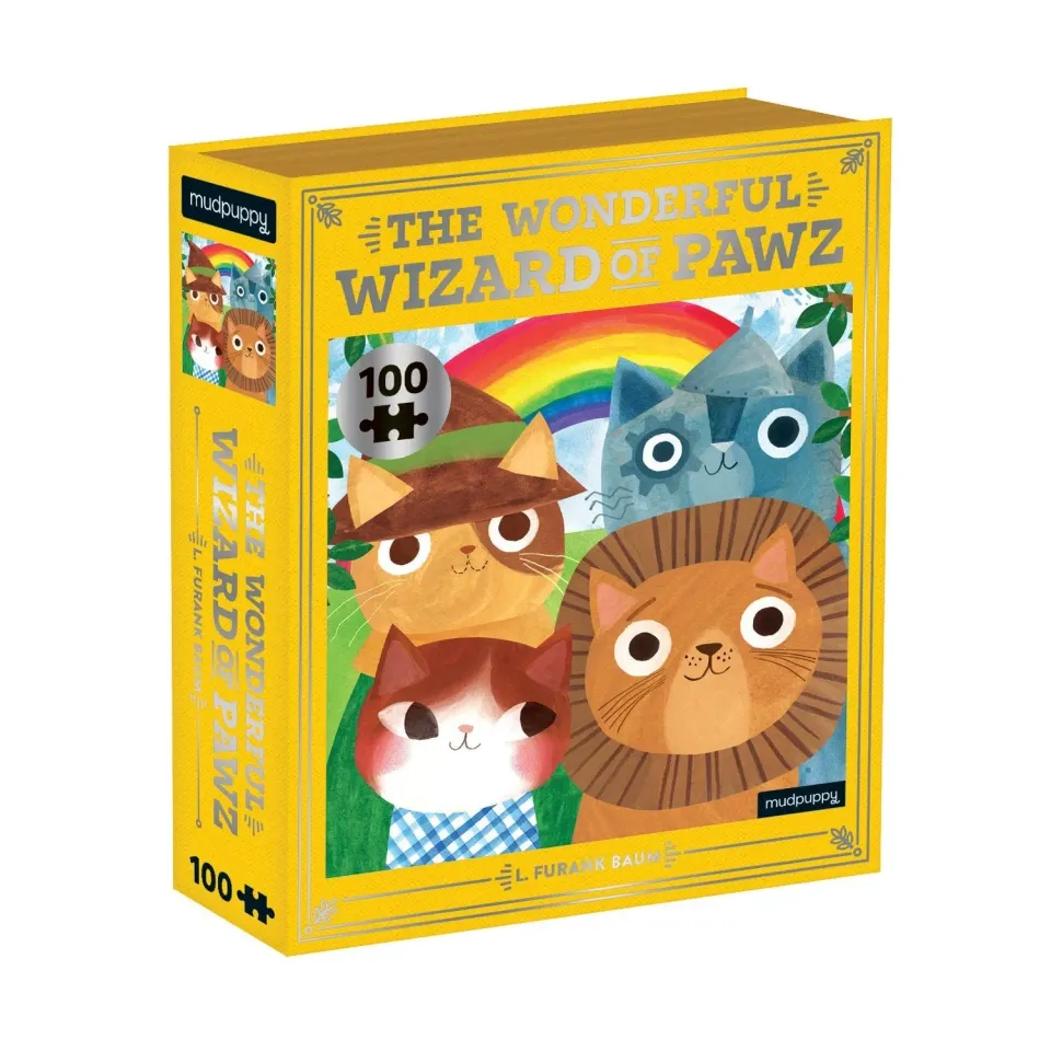 Mudpuppy Bookish Cats puzzle 100 piese 27x34 cm