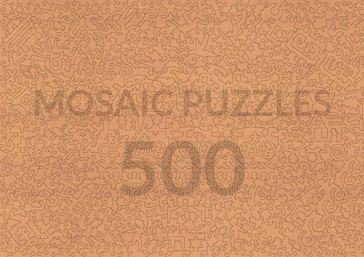 Mosaic Puzzles The Polar Express puzzle lemn 500 piese Crăciun