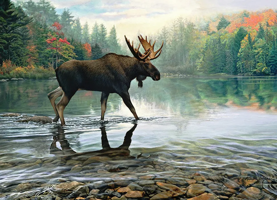 Cobble Hill Moose Crossing puzzle 1000 piese toamna