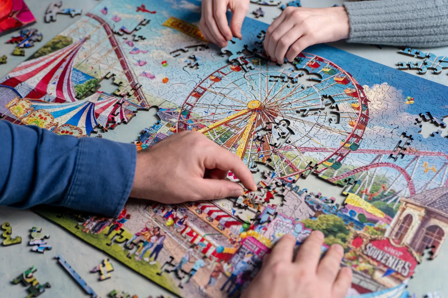 Mosaic Puzzles The Grand Carnival puzzle 3D lemn 1000 piese