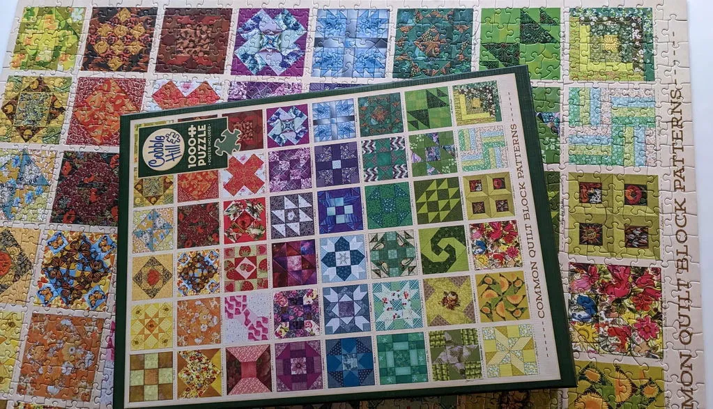 Cobble Hill Common Quilt Blocks puzzle 1000 piese modele