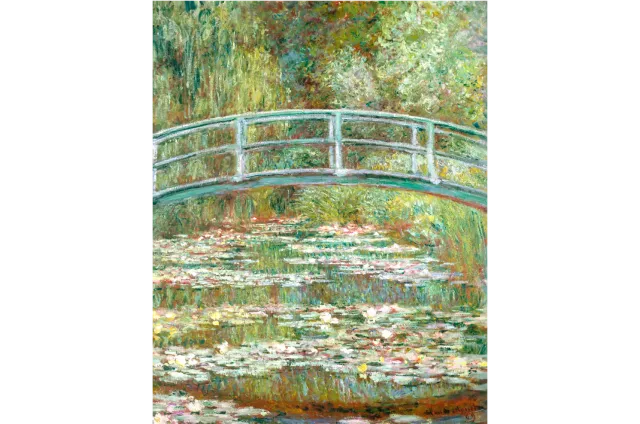 Mosaic Puzzles Monet Bridge puzzle lemn 100 piese tablou